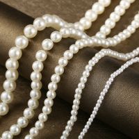 2022 New Vintage Style Simple White Imitation Pearl Chain Choker Necklace For Women Wedding Fashion Jewelry Party Gift