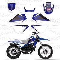 H2CNC GRAPHICS &amp; BACKGROUND DECAL STICKER Kits For Yamaha PW80 PW 80 All Years PIT bike Persaonality Decals Stickers Motorcycle