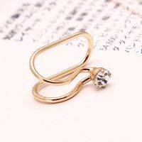 1pc Star Pearl Zircon Earclip Korea New Fashion Accessory Jewelry