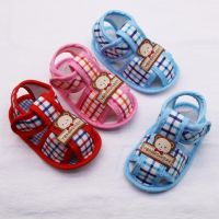 COD DSFERSTRETERER Summer Baby Boys Girls Bear Pattern Hollow Sandals Children Cotton Shoes Infant Toddler Soft Sole Shoes