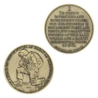 Caryfp States Souvenir Plated Coin Ephesians Prayer Commemorative Veteran Collectible