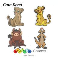 【Cute Deco】Lovely Lion King (4 Types) Simba / Farna / Pumpa / Dimon /Charm Button Deco/ Cute Jibbitz Croc Shoes / Charm Resin Material for Shoe Accessories