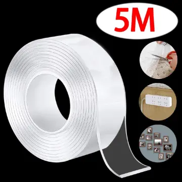 Nano Tape Sticky Tack Poster Tape Clear Double Sided Tape Heavy Duty,16.5  Ft Length,for Home Decor,Duct Tape Masking Tape