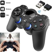 【CW】2.4G เกมแพดไร้สาย Controller Gamepad Android จอยสติ๊กไร้สาย Joypad ด้วยตัวแปลง OTG สำหรับ PS4สมาร์ทโฟนสำหรับแท็บเล็ตพีซี สินค้าสปอต สินค้าสปอต A ของขวัญ ของขวัญ กำนัล ของขวัญ gift gift Christmas Gift