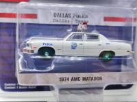 1: 64ฤดูกาลติดตามความร้อน35 1974 AMC Matador Bullfighter รถตำรวจรุ่นสีเขียวคอลเลกชันของรุ่นรถ