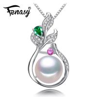 FENASY 925 Sterling Silver Bohemian Pendant With Pearl Jewelry Boho Jewelry Custom Natural Freshwater Pearl Necklace For Women