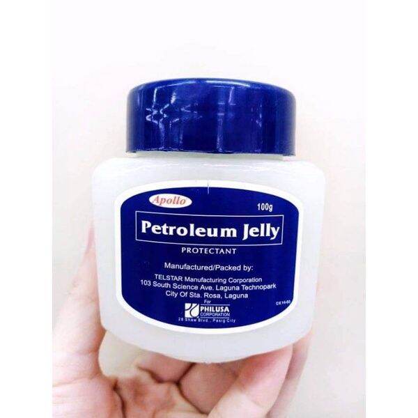 100g Apollo Petroleum Jelly Soothes Minor Burns, Diaper Rash, Chapped