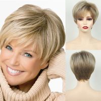 【jw】✟ European and Womens Hair Short Wigs Puffy Chemical Fashion Cover with Bangs