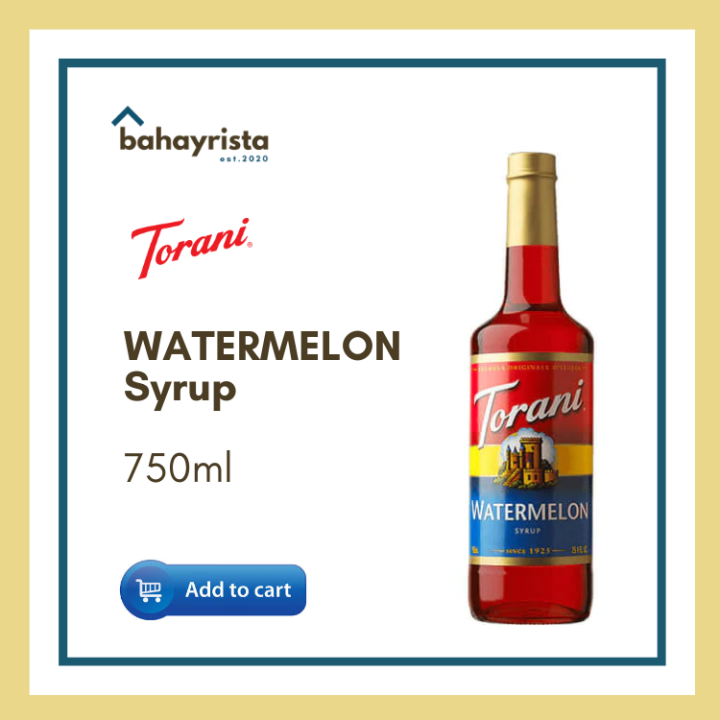 Torani Watermelon Syrup 750ml Lazada PH