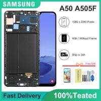 6.439;39; สำหรับ Samsung Galaxy A50 A505f/Ds A505f Lcd A505fd ชิ้นส่วนจอสัมผัสแอลซีดีของเครื่องแปลงดิจิทัล A505a สำหรับการแสดง Samsung A50