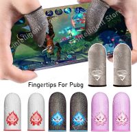 【jw】♝✑✙ 2PCS Fingertips Cover Breathable Game Controller Sleeve Pubg Sweat Proof Cots Thumb Gloves