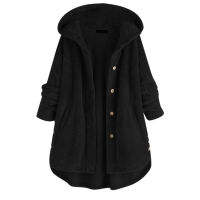 Fashion new hot-selling womens winter hooded double-sided fleece sweater fashion mid-length coat women