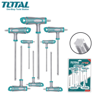 TOTAL ประแจแอล หัวท๊อกซ์ ด้ามตัวที T10-T50 (จำนวน 8 ตัวชุด) รุ่น THHW8083 ( Tork Key Wrench with Handle )