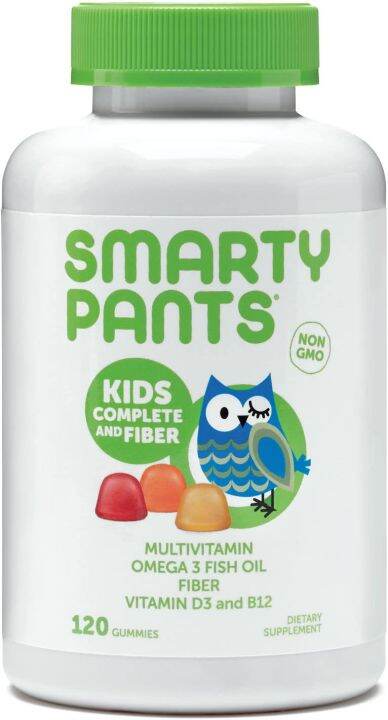 SmartyPants Kids Formula & Fiber Daily Gummy Multivitamin: Fiber for ...