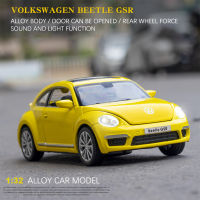 Christmas Toys Diecast 1:32 Scale Alloy Car Model Classic Beetle Simulation Metal Vehicles Children New Gifts Collection Hot Toy