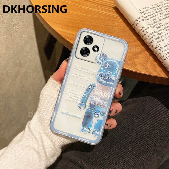 dkhorsing-เคสการ์ตูนสำหรับ-realme-c53หมีน่ารักนุ่ม-realmec53เคสโทรศัพท์เคสกันกระแทกกันกระแทกแบบใส