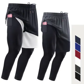 Pro combat compression tights 3/4 length pants for men no.7808