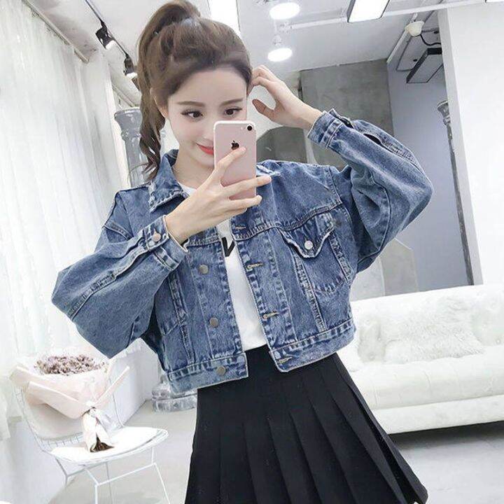 Short Denim Jacket Women 2022 Autunm and Winter New Button Cardigan ...