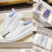 【NEW】[EUR Size] Alexander Mcqueen Sneakers White Thick Sole Classic Simple Fashion For Traveling Couples