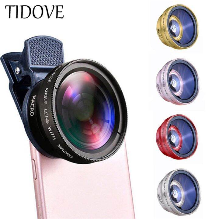 tidove-2-in-1-lens-universal-clip-37mm-mobile-phone-lens-professional-0-45x-49uv-super-wide-angle-macro-hd-lens-for-iphone-13