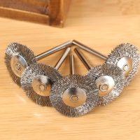 5Pcs 25mm Stainless Steel Wire Wheel Brushes Rotary Polish Tool Power Die Grinder Accessories Cleaning Tools