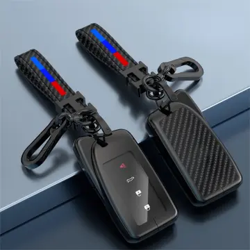 Car Key Fob Chain Case Accessories For Lexus IS ES NX RX GS LX RC Carbon  Fiber