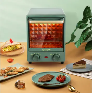 Mini Oven Countertop Bake Oven Baking Accessory 12L Mini Oven 600W Countertop Multifunction Baking Oven Cute Pattern for Home Kitchen AU Plug