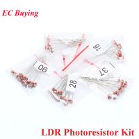 50Pc LDR Photoresistor 5506 5516 5528 5537 5539 Light ตัวต้านทานความต้านทานต่อไฟฟ้าสถิตสำหรับ Arduino 5ค่า * 10Pc