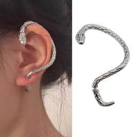 1 PC Snake Earing Clip Without Piercing Punk Non Pierced Clip Earrings Ear Cuff for Women Men Silver Color Fake Piercing Jewelry