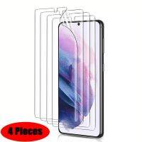 [Electronic film] 4Pcs 3D ซิลิโคน Hydrogel ฟิล์มสำหรับ Samsung Galaxy S21 S20 S22 A9 A8 Plus 2018 S8 S9 S10หมายเหตุ8 9 TPU Screen Protector