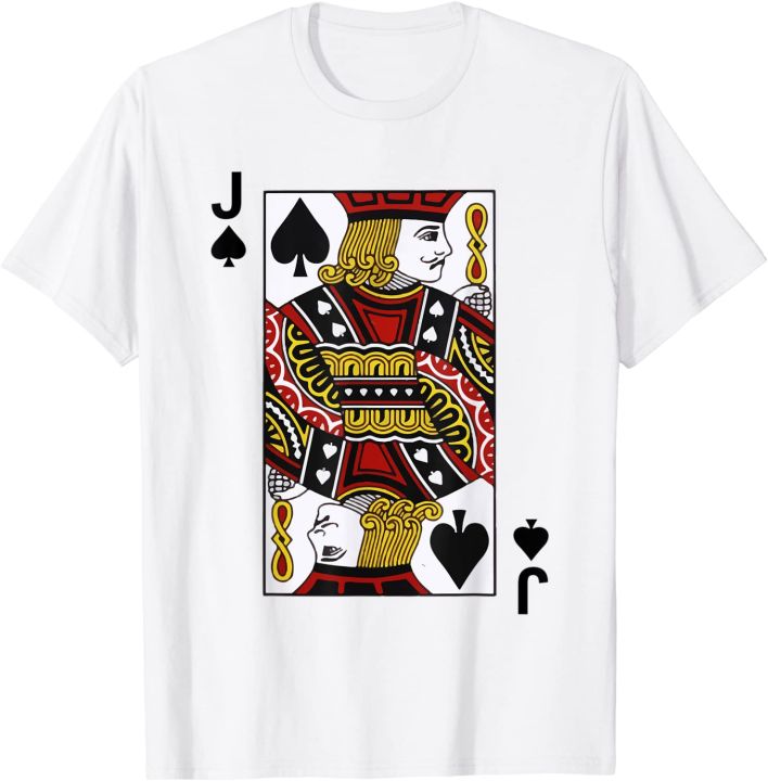 Jack of Spades Tshirt Blackjack Cards Poker 21 J Tee shirt Cotton T-shirt  Short Sleeve Printed Crew Neck Top Tees Shirt for Man Woman Unisex Adult  Summer Ladies | Lazada PH