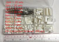 85 sets Kit in box 2P 3P 4P 5P 6p 7p 8p 9p 10pin 2.54mm Pitch Terminal Pin Header Connector Wire Connectors Adaptor XH Kits