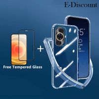 เคสโทรศัพท์ใหม่สำหรับ Huawei Nova 11 Pro ปลอกกันกระแทกแบบใสซิลิโคน + กระจกเทมเปอร์ป้องกันหน้าจอฟิล์มสำหรับ Huawei Nova Huawei Nova 11