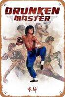 Master ขี้เมา (1978) ป้ายดีบุกโลหะโปสเตอร์ภาพยนตร์เครื่องตกแต่งฝาผนังศิลปะโบราณขนาด12X8นิ้ว