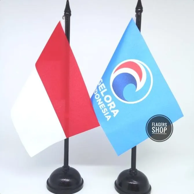 Bayar Ditempat Paket Bendera Meja Indonesia Partai Gelora Bendera Merah Putihbendera Merah 