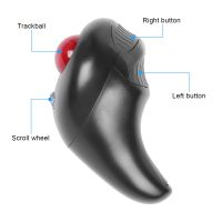 New Trackball Mouse Ergonomic 3D Mini Office Mice Including 2.4G Wireless/Wired Computer Mause 1600DPI USB Mice For Desktop PC Basic Mice