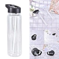 ☌♂♨ Shatterproof Co-polyester Transparent Straw Cup Press Button Pop Up Straws With Cover Leak-proof Sport Drink Cup Bottle BPA free