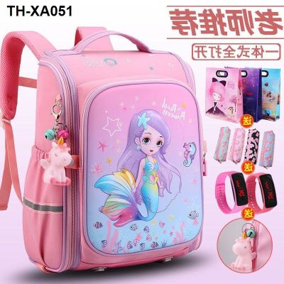 school students schoolbags for girls grades 1 2 3 to 6 childrens lightweight waterproof backpack cute princess new style