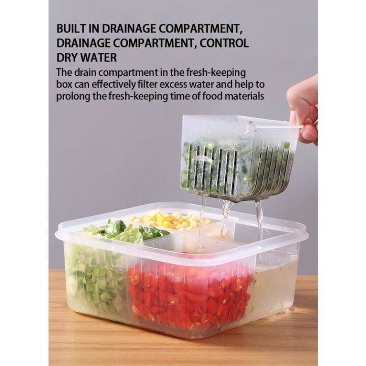 fast-delivery-multifunctional-refrigerator-storage-box-four-in-one-vegetable-onion-ginger-and-garlic-sealed-drain-box