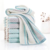 Color Strip Twill Stripe 100 Cotton Spa Seaside Face Towel For Kids Thick Soft Bath Home Beach Hand Not Fade Towel Set handtuch