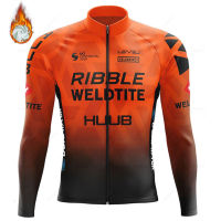 New Huub Maillot Ciclismo Cycling Jersey Shirts Long Sleeve Thermal Fleece Winter Road MTB Bike Tops Clothing for Men