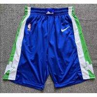 เสื้อผ้าบอลที่นิยมมากที่สุด 【hot Pressed】กางเกงขาสั้นบาสเก็ตบอล ลาย nba Dallas Mavericks สีฟ้า 2023