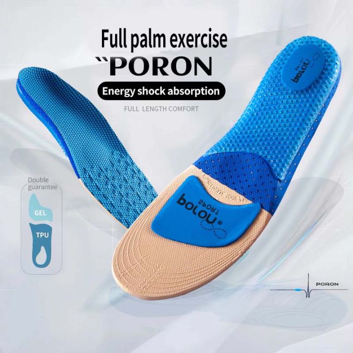 poron-insole-usa-แผ่นเสริมรองเท้า-ซัพพอร์ตแรงกระแทก-สำหรับ-เดิน-วิ่ง-ออกกำลังกาย-เล่นกีฬา-shock-absorption-breathable