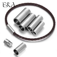 【CW】 4pcs Magnetic Clasp Hole 5mm Leather Cord Clasps Buckle Supplies Jewelry Making Components