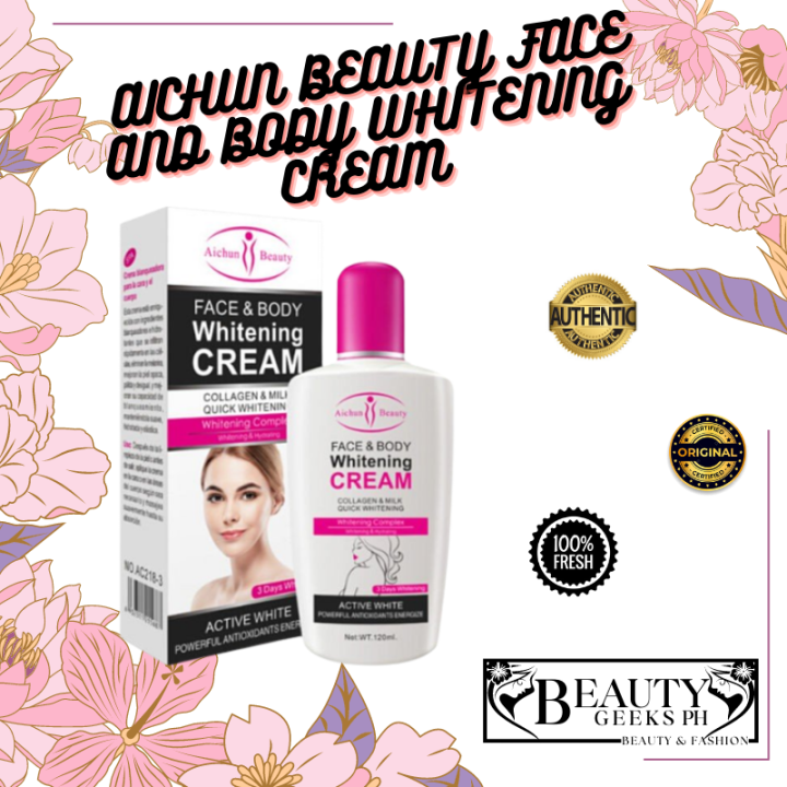 Aichun Beauty Face And Body Whitening Cream Whitening And Brighten Both