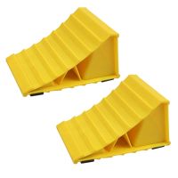 2Pcs Car Wheel Chock Anti Slip Pads Vehicle Tire Stop Block for Most Model Tyre .