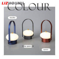 LIZHOUMIL ไฟ Led แคมป์ปิ้ง,ไฟ Led บรรยากาศแบบพกพาชาร์จไฟตกแต่งโต๊ะอ่านหนังสือ Pelindung Mata หลอดไฟ Led