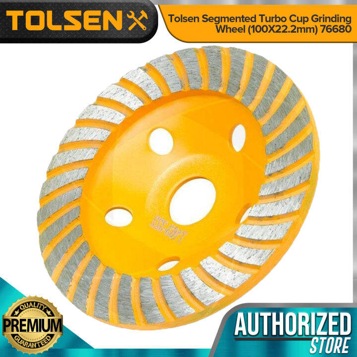 Tolsen Segmented Turbo Cup Grinding Wheel (100X22.2mm) 76680 Lazada PH
