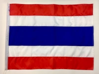 ธงชาติไทย ขนาด 50X75ซม.ผ้าร่มสีสด พร้อมเชือกผูก  #ธงชาติ #ชาติไทย #ประเทศไทย #ไทย #ไตรรงค์ #วันชาติ