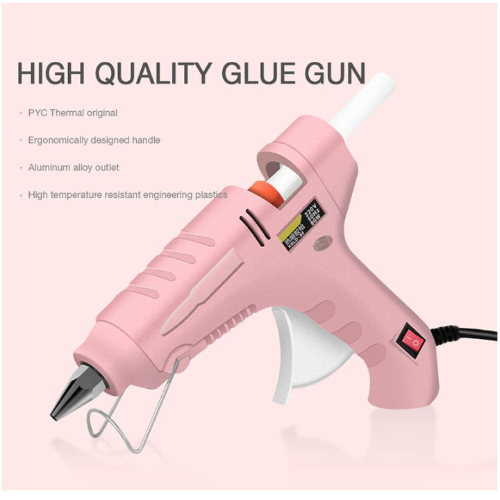 Hot Glue Gun 20W Hot Melt Glue Gun Kit with 2 Glue Sticks for DIY